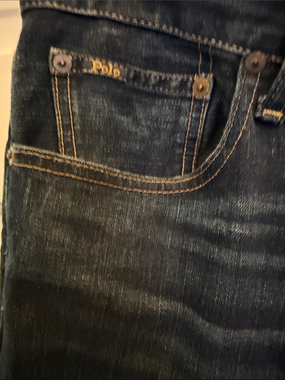 Polo by Ralph Lauren Men's Dark Indigo Slim Straight Jeans - Picture 3 of 9